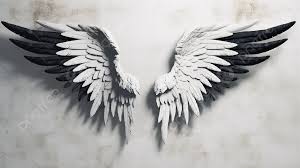 angel wings sculpture background 2