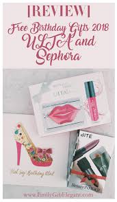 review of free 2018 makeup birthday gifts from ulta and sephora