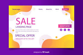 Fashion Sale Landing Page Template Vector Free Download