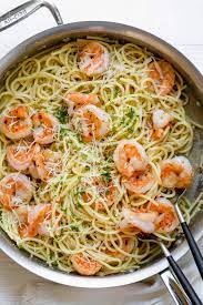 garlic shrimp spaghetti 15 minute