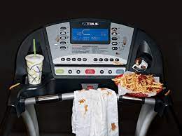 eating junk food and working out