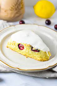 eggless lemon cranberry scones a