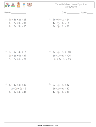 Algebra Two Linear Equation Algebra