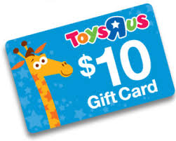 toys r us 10 gift card with 75