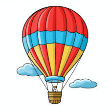 printable hot air balloon coloring page