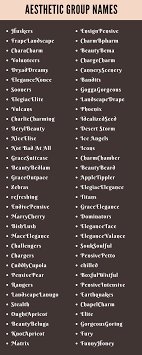 400 aesthetic group names ideas and