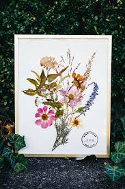 learn how to press flowers for framing