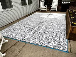 how to stencil a concrete patio old