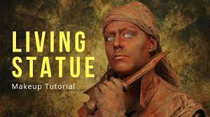 living statue makeup tutorial statue