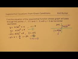 Exponential Equation Horizontal