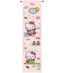 Vervaco Counted Cross Stitch Kit Hello Kitty Rainy Days Growth Chart