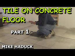 How I Lay Tile On A Concrete Floor