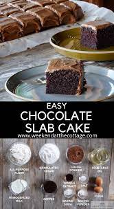 easy chocolate slab recipe weekend at