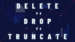 difference between drop delete and