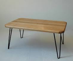 Ruby Coffee Table With Hairpin Legs By