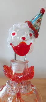 Italian Murano Glass Clown Decanter