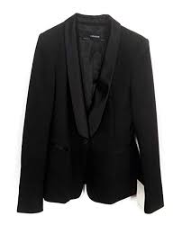Zara Women Tuxedo Style Blazer 2173 783 Black Xl Amazon