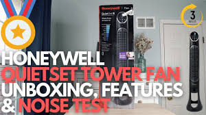 honeywell quietset tower fan quiet