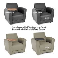The mobile chair tablet can swivel 360, and it has a 27 height. Interplay Series Lounge Seating With Tablet Arm Reception Bakagain