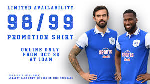 Owner media wales has announced it will no longer employ vendors in cardiff city centre. Cardiff City Football Club 98 99 Promotion Shirt Oct 22 From 10am Online Only Cardiffcityfcstore Com Cityasone Facebook