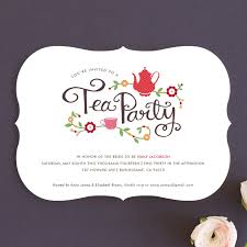 Tea Party Bridal Shower Invitations By Kristen Smith Minted