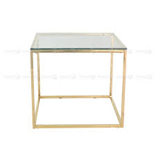 rossi square coffee table gold