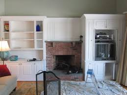 Bookcase And Mantle Installation