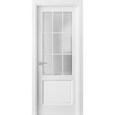 solid french door frosted glass 9 lites
