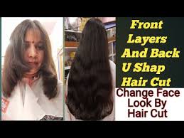 front layers cut and back u shape hair