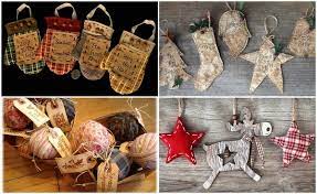 primitive christmas tree ornaments and