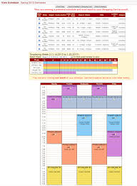 Schedule Planner Plan Your Schedule Assist Online Help
