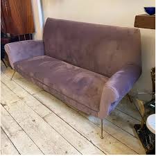 3 Seater Sofa In Patinated Brass