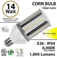 150 Watt Equivalent 14w Bright Led Corn Light Bulb 1800lm Ledradiant