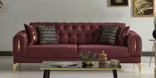 casa padrino luxury sofa bed wine red