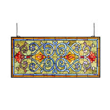 stained glass window panels 40 inch