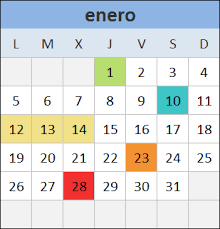Calendario 2015 En Excel Excel Total