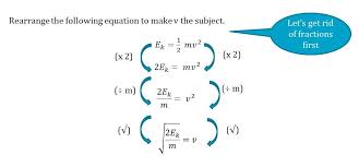 Rearranging Equations In Science The