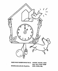 Hickory dickory dock is a work of detective fiction by agatha christie and first published in the uk by the collins crime club on 31 october 1955 and in the us by dodd, mead and company in november of the same year under the title of hickory dickory death. Hickory Dickory Dock Coloring Page Coloring Home