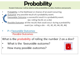 Probability What Is The Probability Of Rolling The Number 2