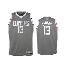 Get ready for game day with officially licensed la clippers jerseys and nike uniforms for sale for men, women and youth at the ultimate sports store. Los Angeles Clippers 13 Paul George 2021 Earned Edition Gray Jersey Kids