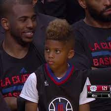Chris paul tells his son to make the blake face. Chris Paul S Son Is Sitting On The Bench Because The Clippers Are Winning By A Zillion Points Sbnation Com