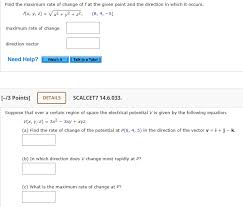 Find The Maximum Rate Of Change Of F At