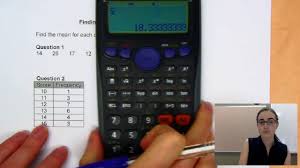 finding the mean casio calculator