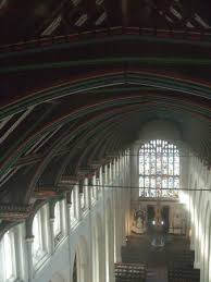 eye level with the hammer beam roof