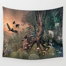 Wilderness Wall Tapestry By Ulla