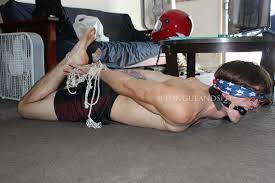 Gay BDSM - Hot Guy Tied Up, Ballgagged, and Blindfolded | Scrolller