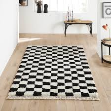 danito checkerboard rug la redoute