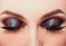 beautiful eye makeup stock photos