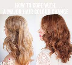 cope with a major hair colour change