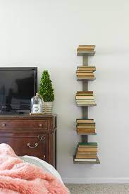 Diy Spine Bookshelf Shades Of Blue